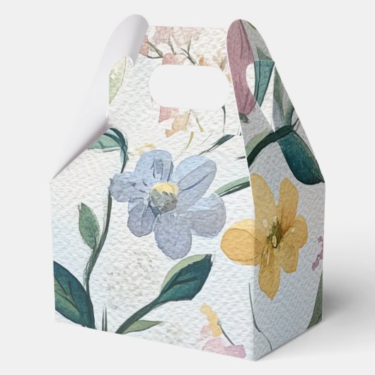 Aquarel Bloemen Moederdag Party Favoriet Box Bedankdoosjes (Voorkant)