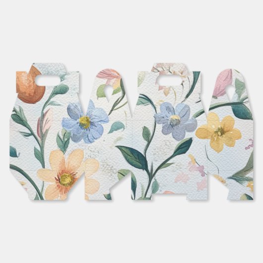 Aquarel Bloemen Moederdag Party Favoriet Box Bedankdoosjes (Ongevouwen)