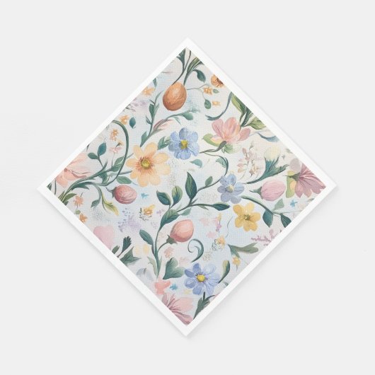 Aquarel Bloemen Moederdag Party servetten (Hoek)