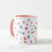 Aquarel bloemen mok (Voorkant links)