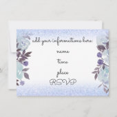 aquarel bloemen muziek recital kaart (Achterkant)