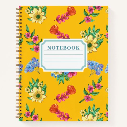 Aquarel Bloemen Notitieboek (Voorkant)