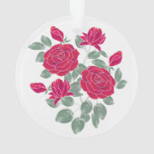 Aquarel, bloemen. ornament (achterkant)