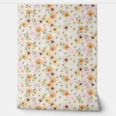 Aquarel Bloemen Print Getextureerd behang (Afrollen)