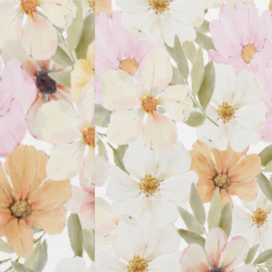 Aquarel Bloemen Print Getextureerd behang (Zoom)