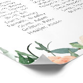 Aquarel Bloemen School Reünie Herdenking Poster (Hoek)