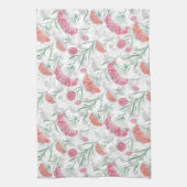 Aquarel, bloemen theedoek (Verticaal)