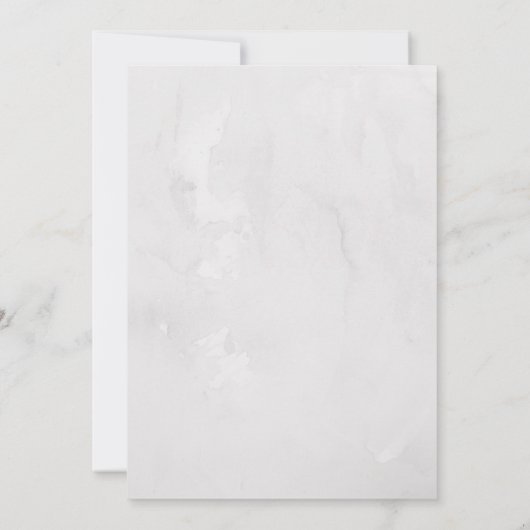 Aquarel Bloemen Vlinder Uitnodiging (Achterkant)