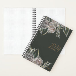 Aquarel bloemenboek 2024 Bullet Journal - Dot Grid Notitieboek