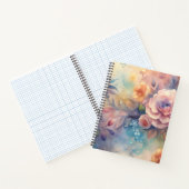 Aquarel bloemendesign  notitieboek (Binnen)