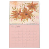 Aquarel Bloemendesigner met Artistieke Touch Kalender (Feb 2026)