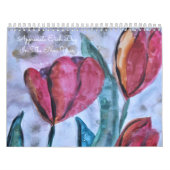 Aquarel Bloemendesigner met Artistieke Touch Kalender (Hoes)