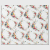 Aquarel Bloemenschildering Elegant Geschenk Waterv Cadeaupapier (Vlak)