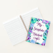 Aquarel Bloemenschrift Notitieboek (Binnen)