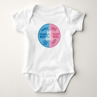 Aquarel Bloemetjes Baby Geslacht Reveal Jongen of  Romper
