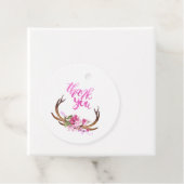 Aquarel Bloemige Geweien Bedankt Aanpasbaar Bedankjes Labels (In situ)