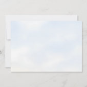 Aquarel Bloemige Vintage Fiets Verlovingsfeestje Bedankkaart (Achterkant)