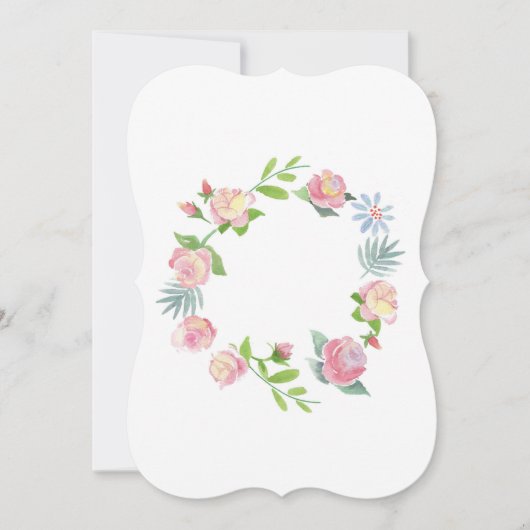 aquarel bloemkaart kaart (Voorkant)