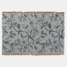 Aquarel bloemmotief deken