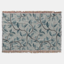 Aquarel bloemmotief deken