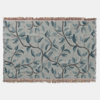 Aquarel bloemmotief deken