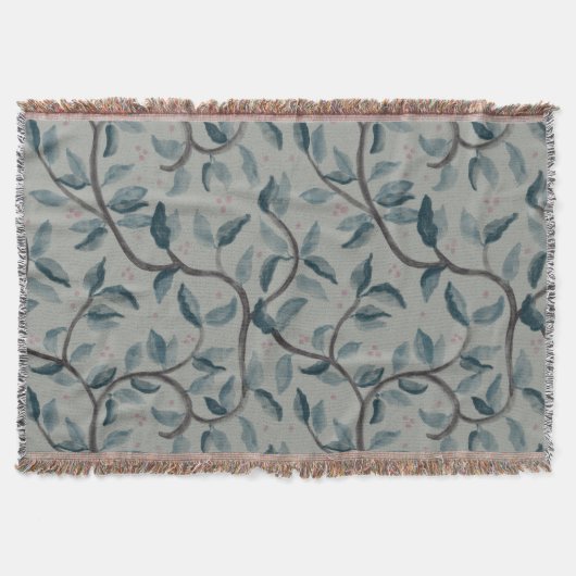 Aquarel bloemmotief deken (Voorkant)