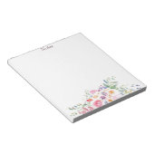Aquarel bloemstuk op maat notitieblok (Schuin)
