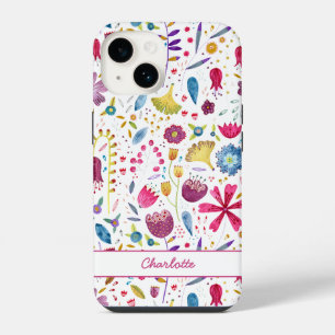 Aquarel Bloemstuk Persoonlijk iPhone 14 Hoesje