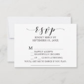 Aquarel Blush en Gouden Verzoekkaart voor RSVP (Achterkant)