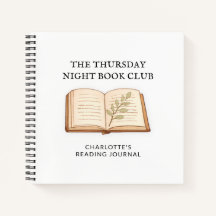 Aquarel Boekclub Gepersonaliseerd Leesjournaal