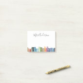 Aquarel Boeken Bibliothecaris Leraar Post-it® Notes (Op bureau)