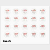 Aquarel Bohemian Wedding Dank u Stickers (Vel)