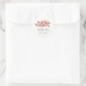 Aquarel Bohemian Wedding Dank u Stickers (Tas)