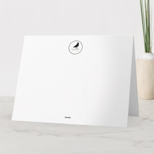 Aquarel Boho Horse Note Kaart (Achterkant)