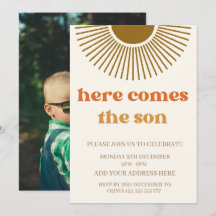 Aquarel Boho Retro hier komt de zon op maat 