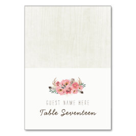 Aquarel Boho Tribal Escort Kaarten