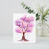 Aquarel Boom Briefkaart (Staand voorkant)