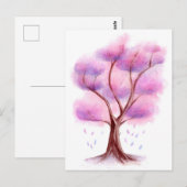 Aquarel Boom Briefkaart (Voorkant / Achterkant)