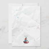 Aquarel Boot Uitnodiging (Achterkant)