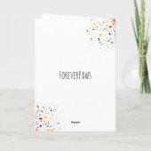 Aquarel Border Collie Verjaardag Kaart (Achterkant)