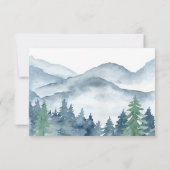 Aquarel Bos Bruiloft Bedankt (Achterkant)