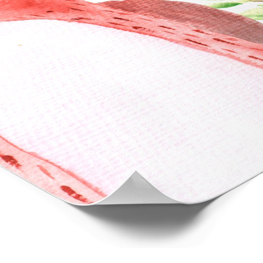 Aquarel Bosdier Kraamkamer Kunst Poster (Hoek)