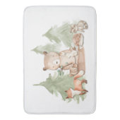 Aquarel Bosdieren Cute Kids Badmat (Voorkant Verticaal)