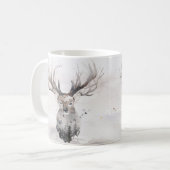 Aquarel Bosherten Winter Mok (Voorkant links)