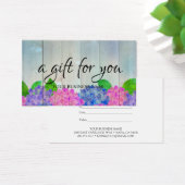 Aquarel botanisch blad cadeaubon visitekaartje (Bureau)