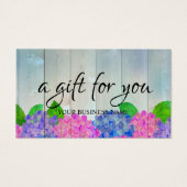Aquarel botanisch blad cadeaubon visitekaartje (Voorkant)