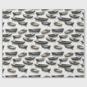 Aquarel boten inpakpapier (Vlak)