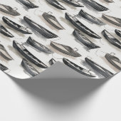 Aquarel boten inpakpapier (Hoek)