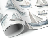 Aquarel boten inpakpapier (Rol Hoek)