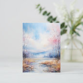 Aquarel Briefkaart (Staand voorkant)